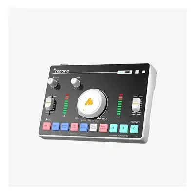 Maono Maonocaster C2 NEO One-Stop Streaming Audio Mixer, Sound...